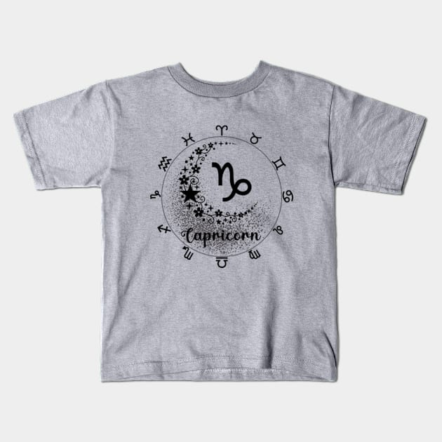 esoteric zodiac signs Kids T-Shirt by Night Fairy